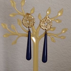 High Quality Long Drop Earrings Brass